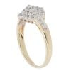 9ct Yellow Gold 0.25ct Diamond Cluster Ring