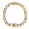 14ct Yellow Gold Monaco Classic Flex Lock Curb Bracelet 8.5"