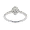 9ct White Gold Diamond Marquise Cluster Ring by Anya Belle