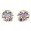 9ct Yellow Gold Multi-Gemstone Clogau Stud Earrings