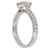 Platinum 0.75ct Marquise And Brilliant Cut Diamond Solitaire Ring
