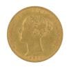 1870 Victoria Half Sovereign Coin
