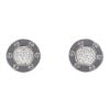 18ct White Gold Dome Pave Diamond Earrings