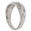14ct White Gold 0.50ct Brilliant Cut Diamond Crossover Ring
