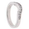 Platinum 0.25ct Diamond Wishbone Ring