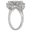 18ct White Gold 1.00ct Brilliant Cut Diamond Cluster Ring