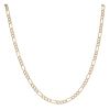 9ct Yellow And White Gold Figaro Chain 28"