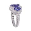 18ct White Gold Tanzanite And 2.00ct Diamond Cluster Ring