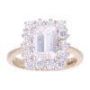 9ct Yellow Gold Cubic Zirconia Cluster Ring
