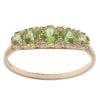 9ct Yellow Gold Peridot Five Stone Ring