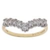 18ct Yellow Gold Brilliant Cut 0.50ct Diamond Wishbone Ring