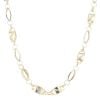 14ct Yellow And White Gold Greek Key Chain 24"