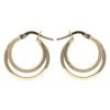 14ct Yellow Gold Fancy Hoop Earrings