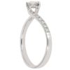 18ct White Gold 0.55ct Oval Cut Diamond Solitaire Ring