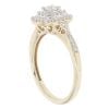 9ct Yellow Gold 0.45ct Brilliant Cut Diamond Cluster Ring