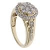 9ct Yellow Gold 0.56ct Diamond Cluster Ring