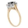 18ct Yellow Gold 0.15ct Diamond and Sapphire Cluster Ring