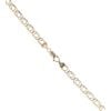 9ct Yellow And White Gold Double Curb Chain 18"