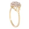 18ct Yellow Gold 0.50ct Diamond Cluster Ring