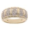 14ct Yellow Gold 0.25ct Brilliant Cut Diamond Fancy Ring