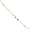 14ct Yellow And White Gold Figaro Chain 22"