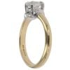 18ct Yellow And White Gold 0.80ct Oval Cut Diamond Solitaire Ring