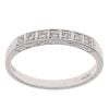 9ct White Gold 0.15ct Diamond Half Eternity Ring