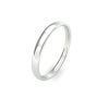 18ct White Gold 2.5mm Slight Court Wedding Band