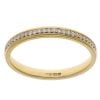 18ct Yellow Gold 0.10ct Brilliant Cut Diamond Half Eternity Ring