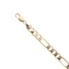 9ct Yellow Gold Figaro Bracelet 7.5"