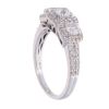 18ct White Gold 1.00ct Diamond Cluster Ring