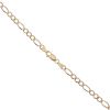 9ct Yellow Gold Figaro Chain 18"