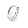 18ct White Gold 6mm Traditional Court Wedding Band
