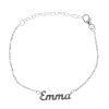 Sterling Silver Personalised Script Bracelet