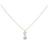 9ct Yellow Gold Pearl Pendant And Chain 18"
