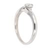 9ct White Gold 0.25ct Diamond Twist Solitaire Ring