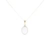 9ct Yellow Gold Created Opal Pendant And Chain 18"