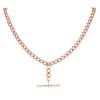9ct Rose Gold Albert T-Bar Chain 20"