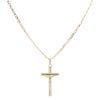 18ct Yellow Gold Crucifix Pendant and Chain 20"