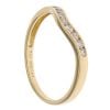 18ct Yellow Gold 0.25ct Brilliant Cut Diamond Wishbone Ring