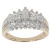 9ct Yellow Gold 1.00ct Brilliant Cut Diamond Cluster Ring