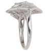 9ct White Gold 1.00ct Princess And Brilliant Cut Diamond Cluster Ring