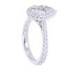Platinum 1.00ct Diamond Cluster Ring