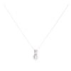 18ct White Gold 0.75ct Diamond Pendant And Chain 18"
