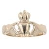 9ct Yellow Gold Patterned Claddagh Ring
