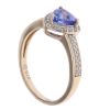 9ct Yellow Gold Cubic Zirconia And Tanzanite Ring