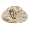 9ct Yellow Gold 0.02ct Diamond Signet Ring