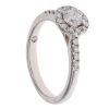 18ct White Gold 0.51ct Brilliant Cut Diamond Cluster Ring