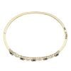 9ct Yellow Gold 0.05ct Diamond And Sapphire Bangle