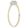 9ct Yellow Gold 0.25ct Diamond Trilogy Ring